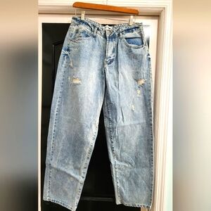 Distressed Light Blue Jeans